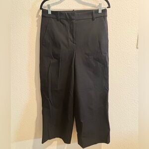 J. Crew Factory | Wide Leg Ankle Pants | Black | Size 8